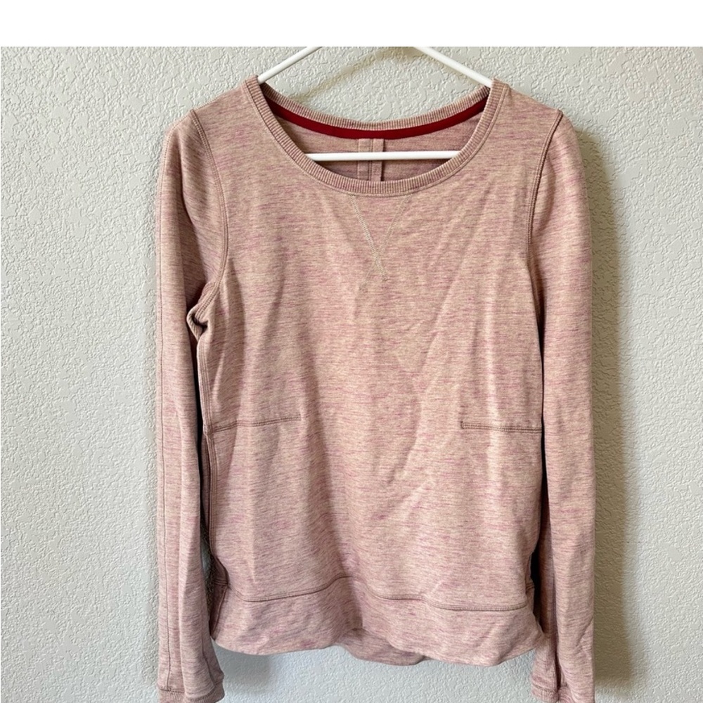 Lululemon DryFit Pullover Crew Sweatshirt Workout Top W/ Kangaroo Pocket Size 6